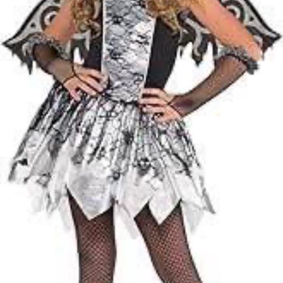 BRAND NEW girl angel 6 pcs halloween costume size XL 14-16 (with halo & wings) - Picture 4 of 7
